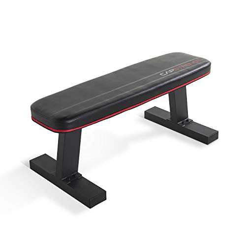 CAP Flat Utility Bench - Heavy-Duty Exercise Bench with 600 lbs Capacity, Black