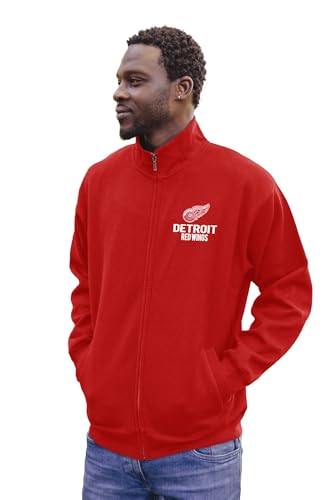 Detroit Red Wings NHL Unisex Full Zip Sweatshirt - Team Color, XX-Large