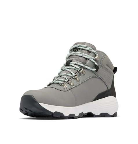 Columbia Newton Wander Leather Walking Shoes 7.5 Quarry Green
