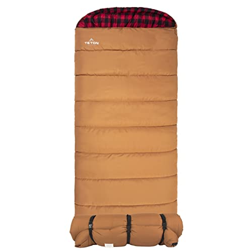 Brown TETON Sports Deer Hunter Cold Weather Sleeping Bag - Left Zipper