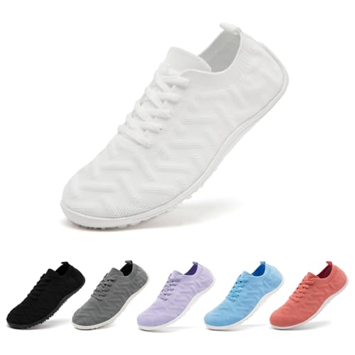 Women's Barefoot Yoga Shoes - Slip-On Low Drop Sole Athletic Sneakers