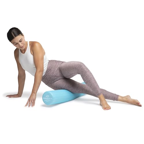 Super Soft Foam Roller 36 Inch for Yoga, Massage & Rehab - Light Blue
