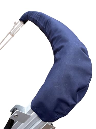 Oversize Navy Blue Bimini Top Canvas Storage Boot Fits Up to 103 Inch Wide Large Tubing