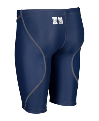Arena Boys' Navy Racing Jammer Junior Tech Suit - Knee Length, Sizes 26