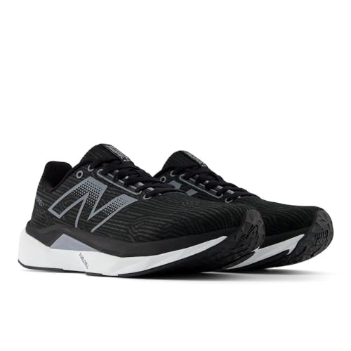 New Balance Men's FuelCell Propel V5 Running Shoes - Black/White/Steel, Size 10