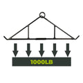 Heavy-Duty 1000 lb Deer Game Hanging Gambrel, Collapsible Steel