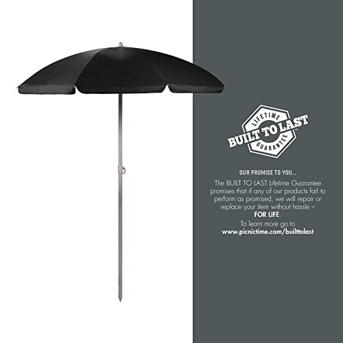 PICNIC TIME NCAA Georgia Bulldogs Outdoor Canopy Sunshade Beach Umbrella 5.5' - Small Patio Umbrella - Beach Chair Umbrella