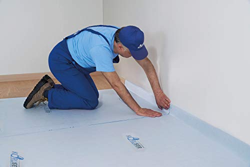 Koruser Reusable Floor Protection Film 36x100 Inch, Anti-Slip & Paint Proof, Covers 300 sqft