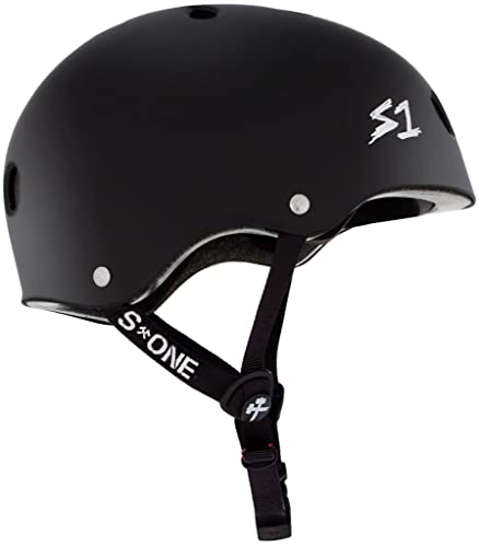 S-ONE Lifer Helmet Black Matte XL 22.5" Skateboard BMX Roller Skating Protective Gear