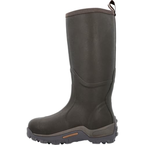 Men's Waterproof Snake Strike Resistant Rubber Work Boots - Brown, Size 11