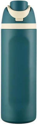 Skiennix Insulated Stainless Steel Water Bottle - 24 oz Peacock Blue | BPA-Free for Travel & Sports