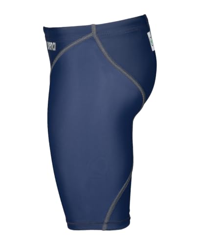 Arena Boys' Navy Racing Jammer Junior Tech Suit - Knee Length, Sizes 26