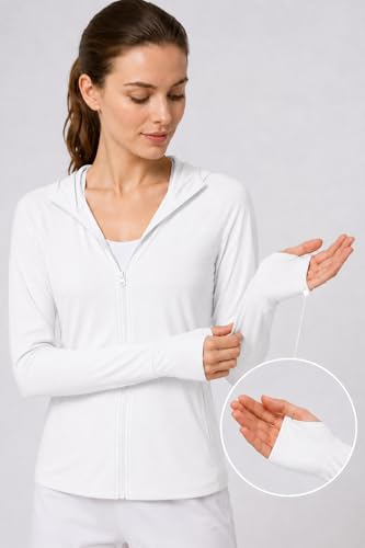 Women’s UPF 50+ Sun Protection Jacket with Adjustable Waist & Hood - Lightweight UV Outdoor Wear