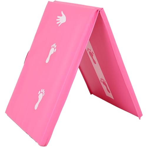 Z Athletic Kids Pink Balance Beam and Cartwheel Trainer Folding Gymnastics Mat