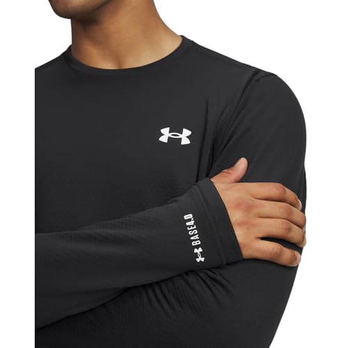 Under Armour Men's Packaged Base 4.0 Crew - Large, Black & White Cold Weather Baselayer