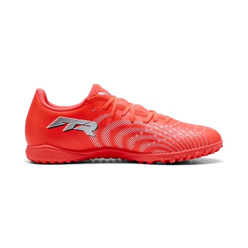 PUMA Future 9 Play Turf Soccer Shoes Glowing Red - White & Black, Size 13
