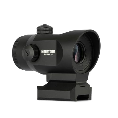 Monstrum Ruckus 3X Prism Scope with Shake Awake - DX1 Reticle
