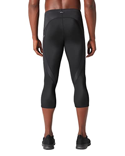 CW-X Men's Stabilyx 3/4 Compression Tights Large Black Activewear