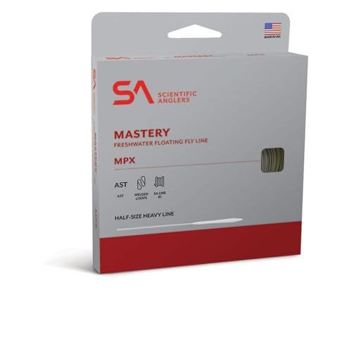 Fly Fishing Line - Mastery MPX Taper Floating Line for Freshwater, Buckskin/Optic Green/WF-5-F