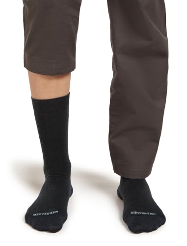 Icebreaker Merino Women's Lifestyle Fine Gauge Crew Socks - Small Black