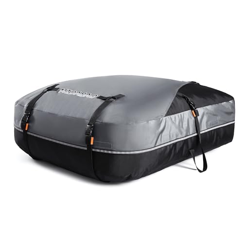 Waterproof Rooftop Cargo Carrier Bag 21 Cu Ft Universal Fit with Anti-Slip Mat