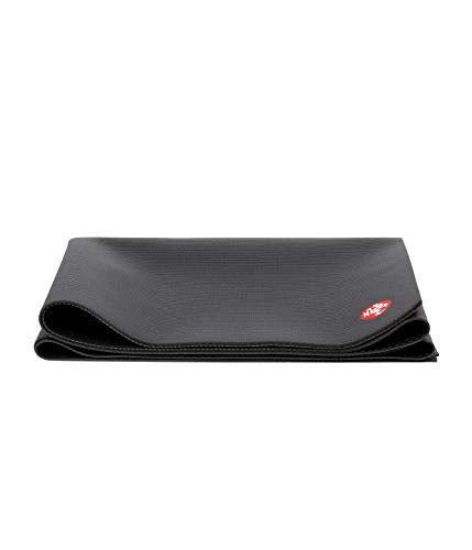 Manduka PRO Travel Yoga Mat Black 71x24in - Foldable, Durable, Hygienic