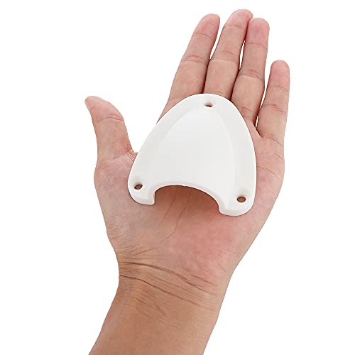 Marine Nylon Vent Cover 2.5 inch Clamshell for Boat Ventilation - White