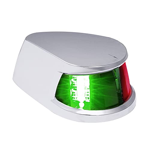 Red Green Bi-Color LED Marine Boat Navigation Light - Waterproof & Approved