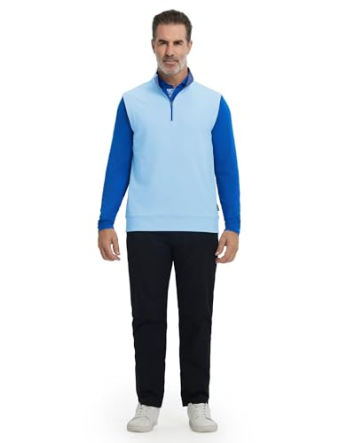 Men's Lightweight Performance Golf Vest X-Large Light Blue - M MAELREG