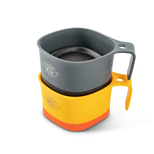 UCO Collapsible Camping Cup 12oz with Handle - Retro Sunrise / Venture 2 Pack