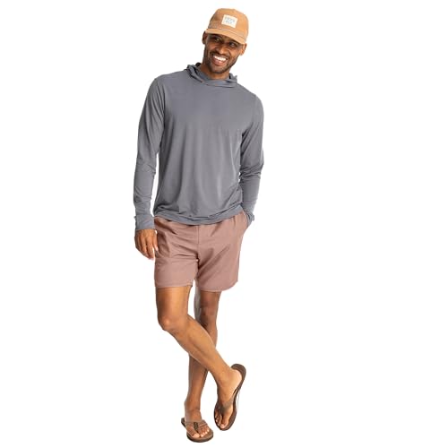 Men's Lightweight Hoodie with UPF 25 - 3X-Large Smoke - Performance & Sun Protection