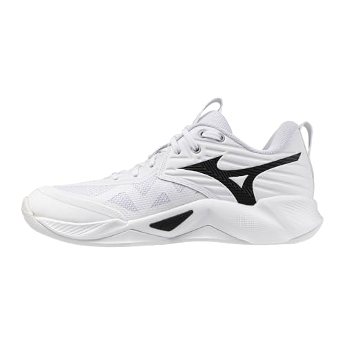 Mizuno Women's Wave Momentum Pro Volleyball Shoe - White Black, Size 8