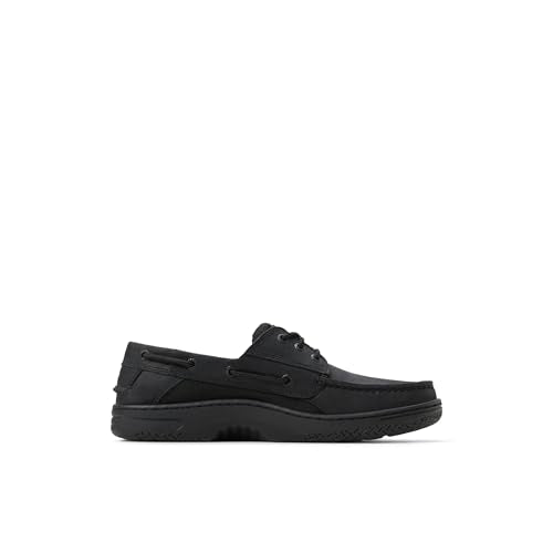 Sperry Men's Billfish 3-Eye Leather Boat Shoes - Size 10.5 Black