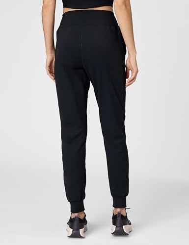 Nike Women's High-Waisted Full-Length Knit Joggers - Medium Black/White