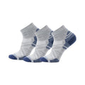Smartwool Mens Hike Targeted Cushion Ankle Socks 3pk Light Gray Large