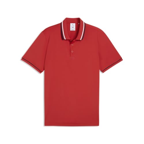 PUMA Men's X Volition Golf Polo Large Candy Apple - Patriotic Golf Shirt
