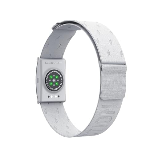 COROS Gray Heart Rate Monitor Armband with Auto-Wear Detection & Bluetooth