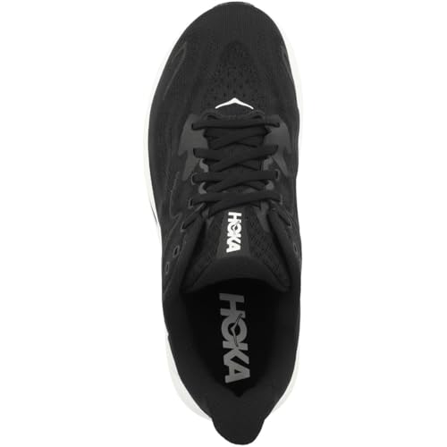 Hoka Clifton 10 Running Shoes for Men - Black & White, Size 11