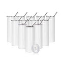 20 OZ Sublimation Tumblers Set - Straight Skinny Stainless Steel Bulk Wholesale