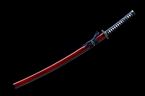 Damascus Steel Samurai Sword Katana Hand-Forged Traditional 40.5in Blade