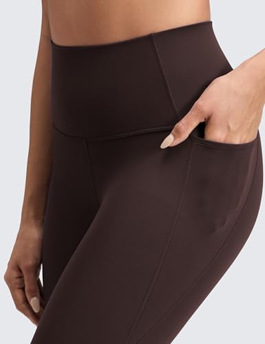 CRZ YOGA Butterluxe Capris with Pockets - Medium / Hot Fudge Brown 23"