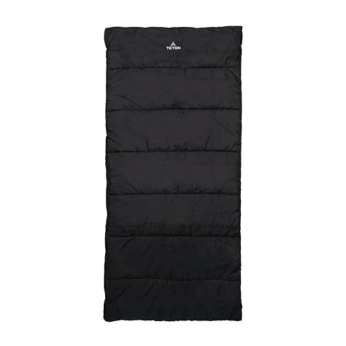 TETON Sports Evergreen 20F Sleeping Bag Night Olive All-Season Camping Gear