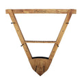 Rush Creek Creations American Cherry Wall Mounted Bow & Arrow Display Rack for Hunting & Archery Accessories