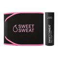 Sweat Workout Waist Trimmer Belt & Enhancer Gel Bundle for Fitness