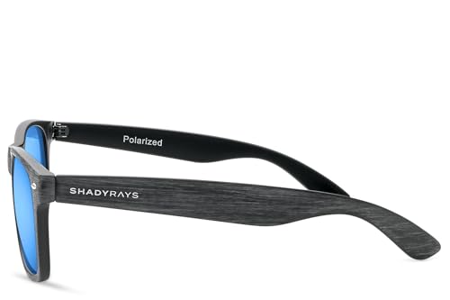 Shady Rays Classics Polarized Sunglasses Black Ocean Timber - Unisex UV Protection