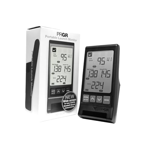 Portable Golf Launch Monitor with Doppler Radar - Club & Ball Speed, Distance, Swing Analysis