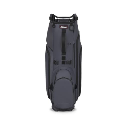 Graphite/Black Titleist Hybrid 14 Golf Bag - Cart Compatible, Improved Storage