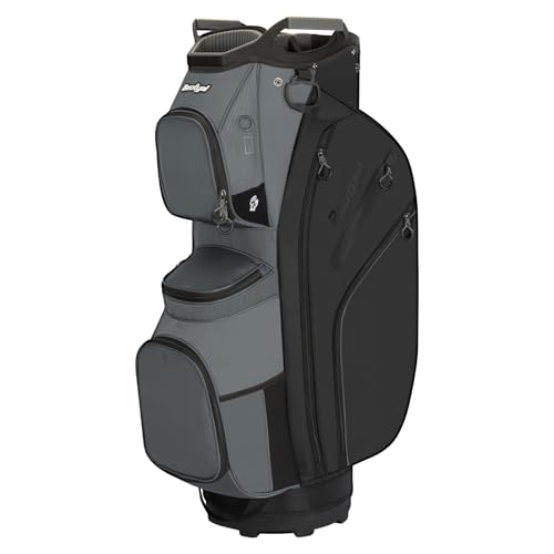 Beutyal 15-Way Golf Cart Bag for Men with Organizer Top - Black & Grey