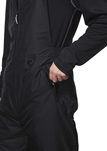 Arctic Quest Men's Snow Bib - Large Black Performance Ski & Snowboard Bib Overall