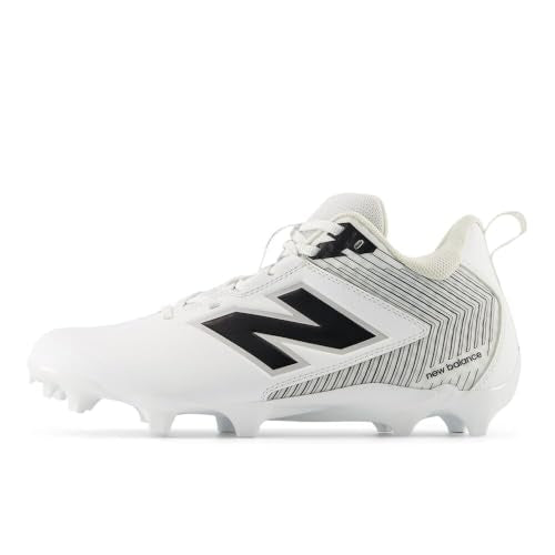 New Balance Mens Rush V5 Mid Sneakers White Black Red, Size 7